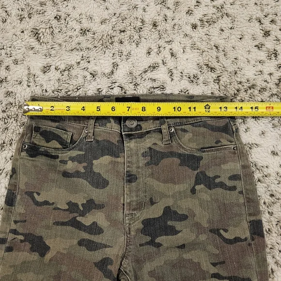 Hudson SZ 28 Green Camo Skinny Stretch Military Streetwear Casual Jeans - Picture 6 of 12